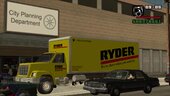 1993 Ford F-700 RYDER yellow rental truck 90s